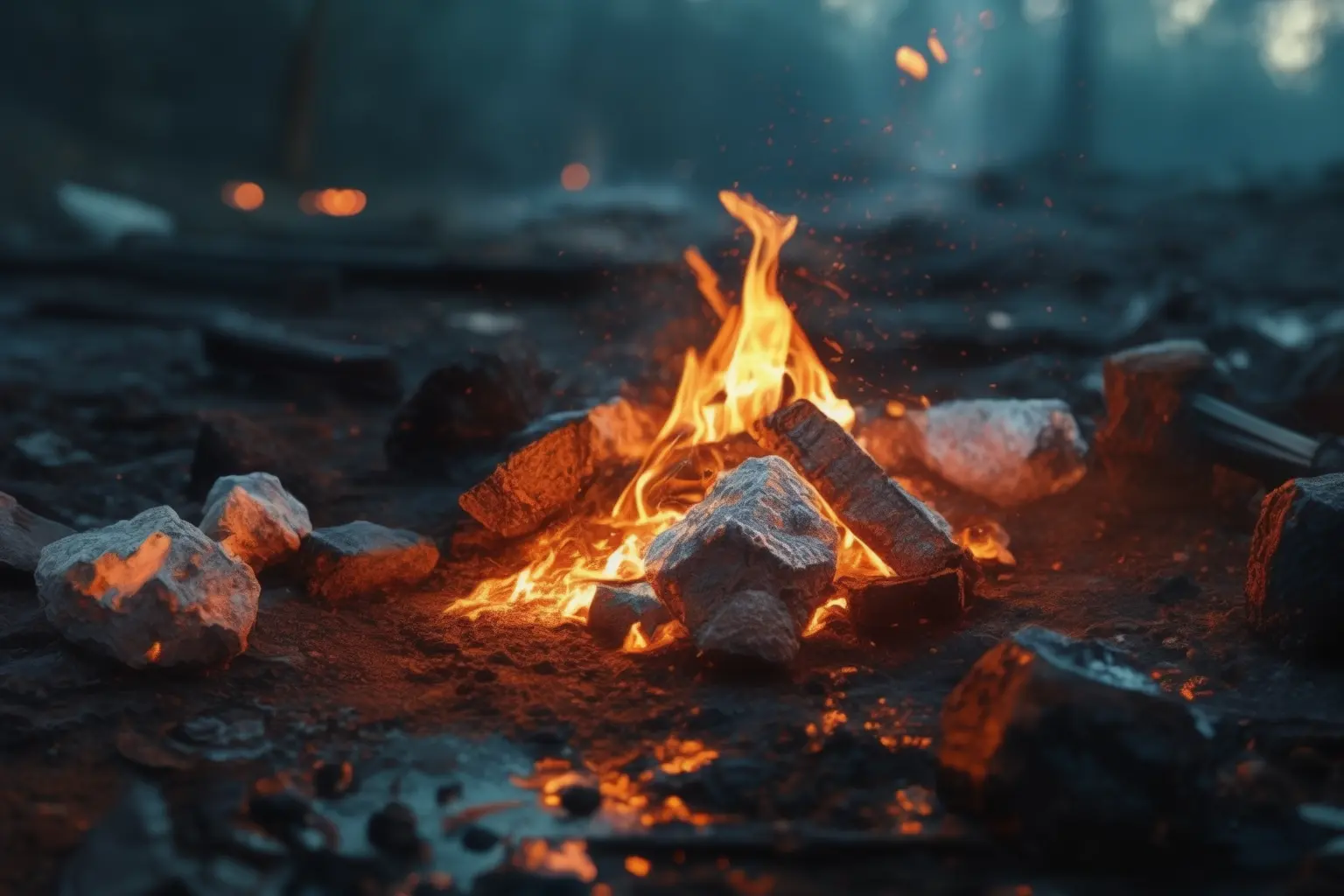 Marshmallows over Molten Metal