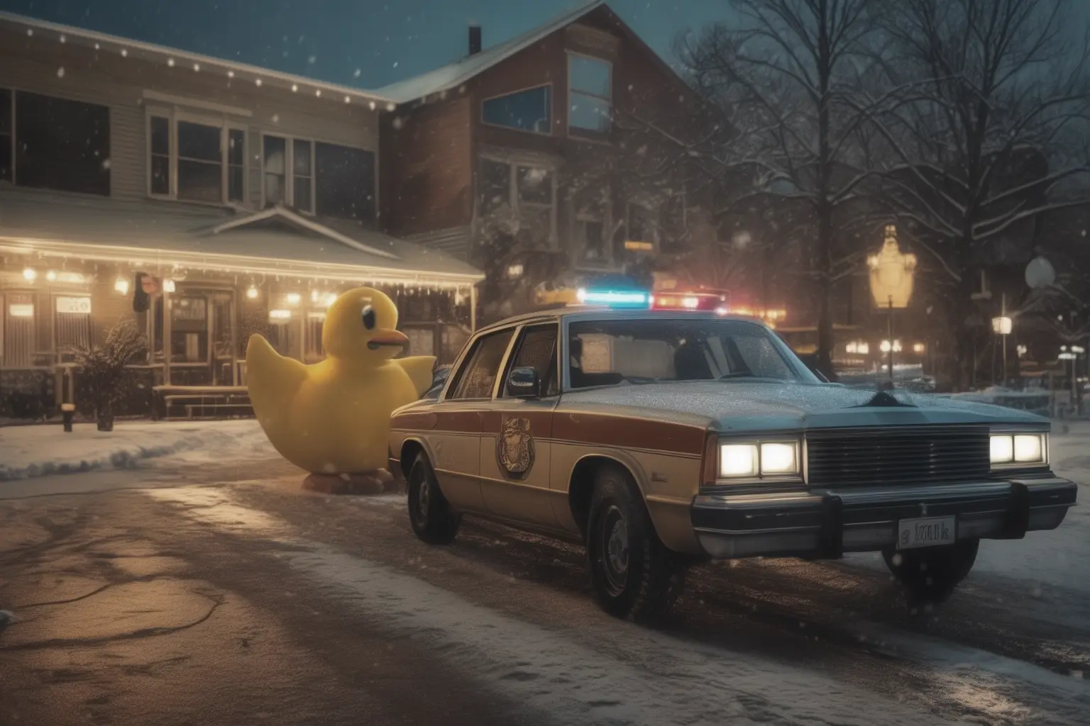 Police car and-Rubber Duck